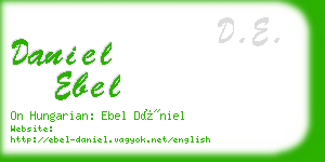 daniel ebel business card